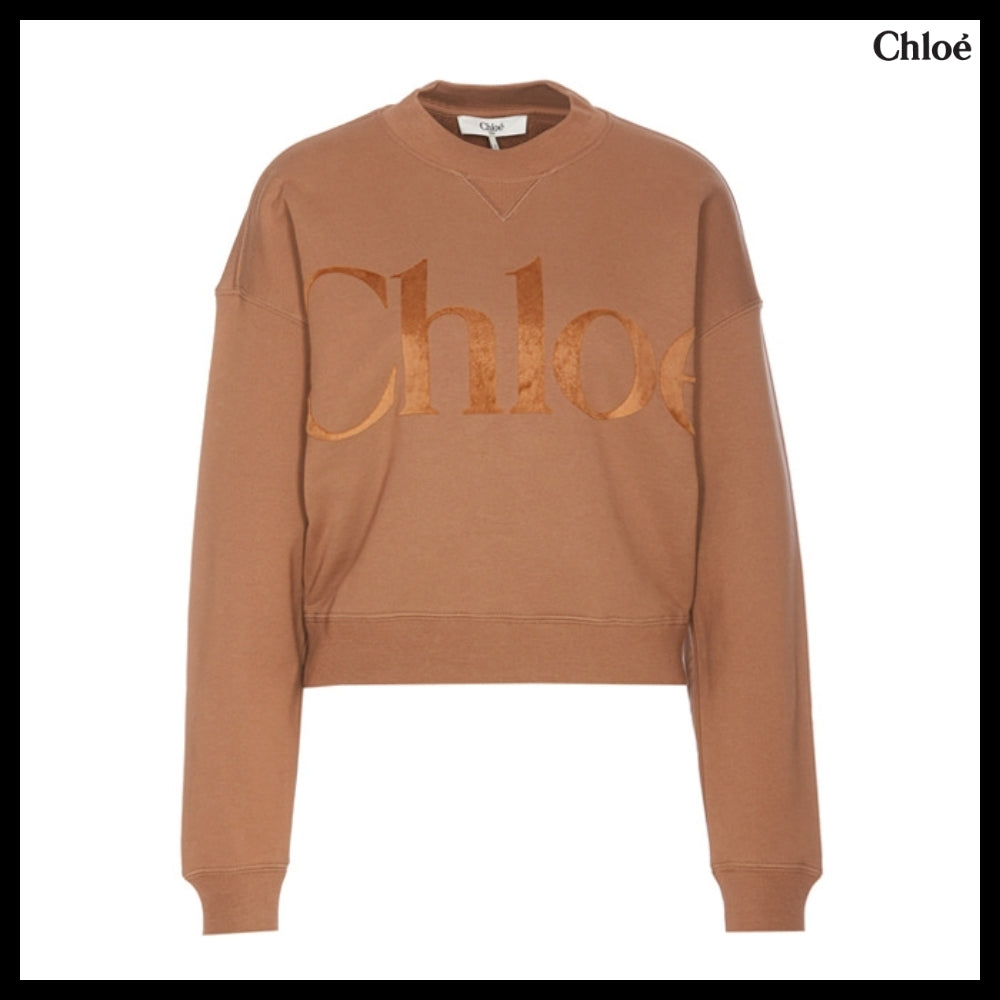 【Chloe】Logo Sweatshirt in Beige
