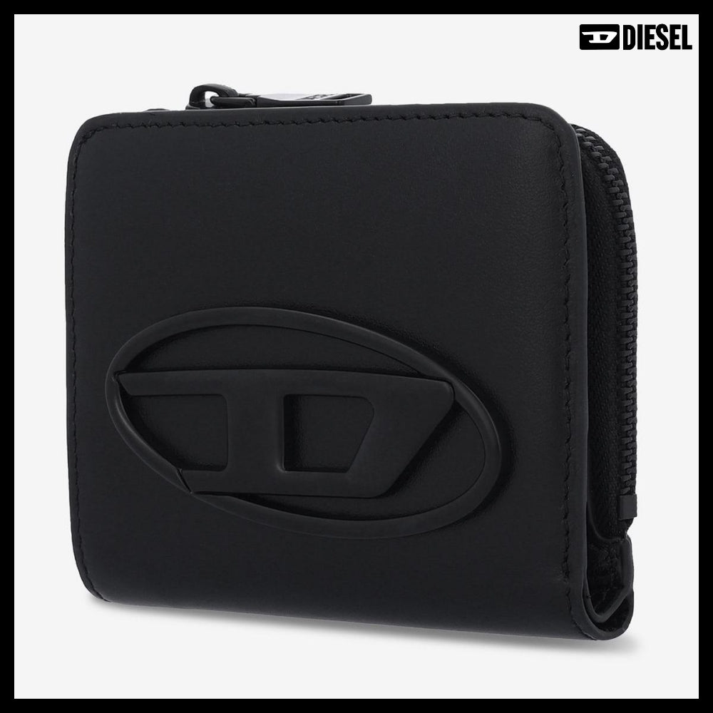 【DIESEL】Holi-D Bi-Fold Wallet - Black