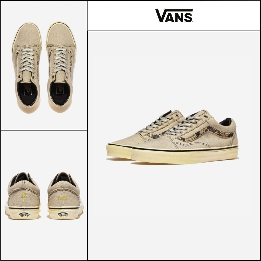 【VANS】Old Skool Mummy Wrap Canvas Beige Black