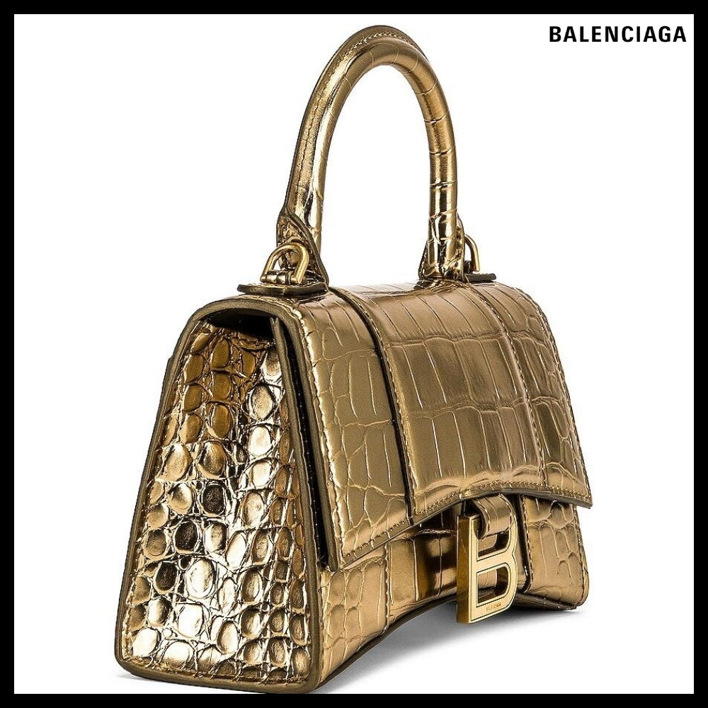 【BALENCIAGA 】Hourglass XS Top Handle Bag