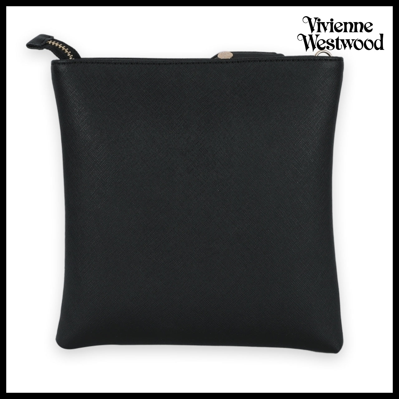 【Vivienne Westwood】Square Crossbody Bag Black Gold