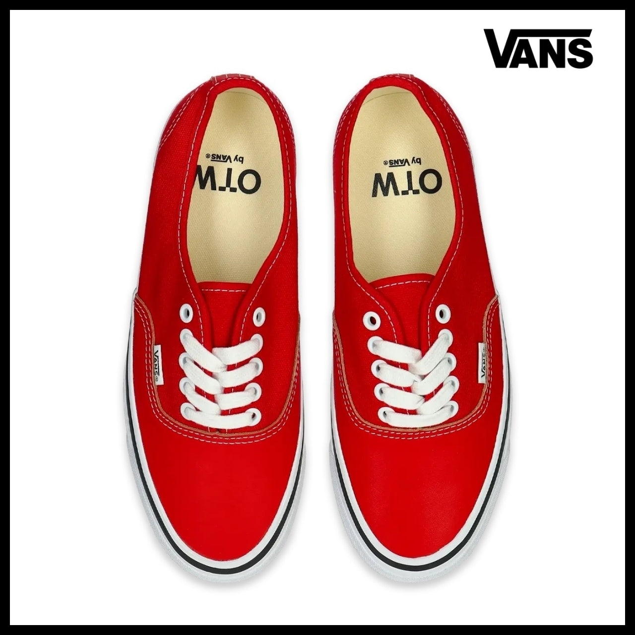 【VANS】Authentic Vibram sole sneakers red