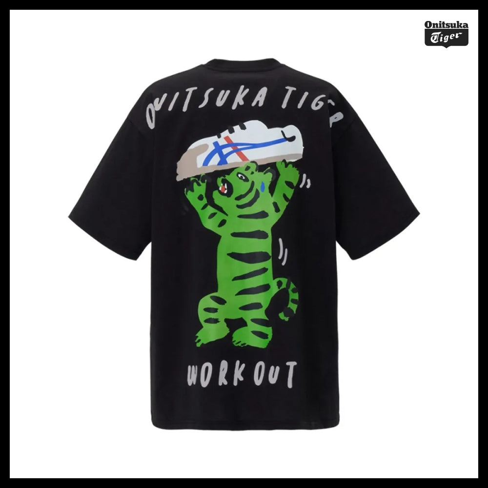 【onitsuka tiger】Oversized Graphic Short Sleeve T Shirt