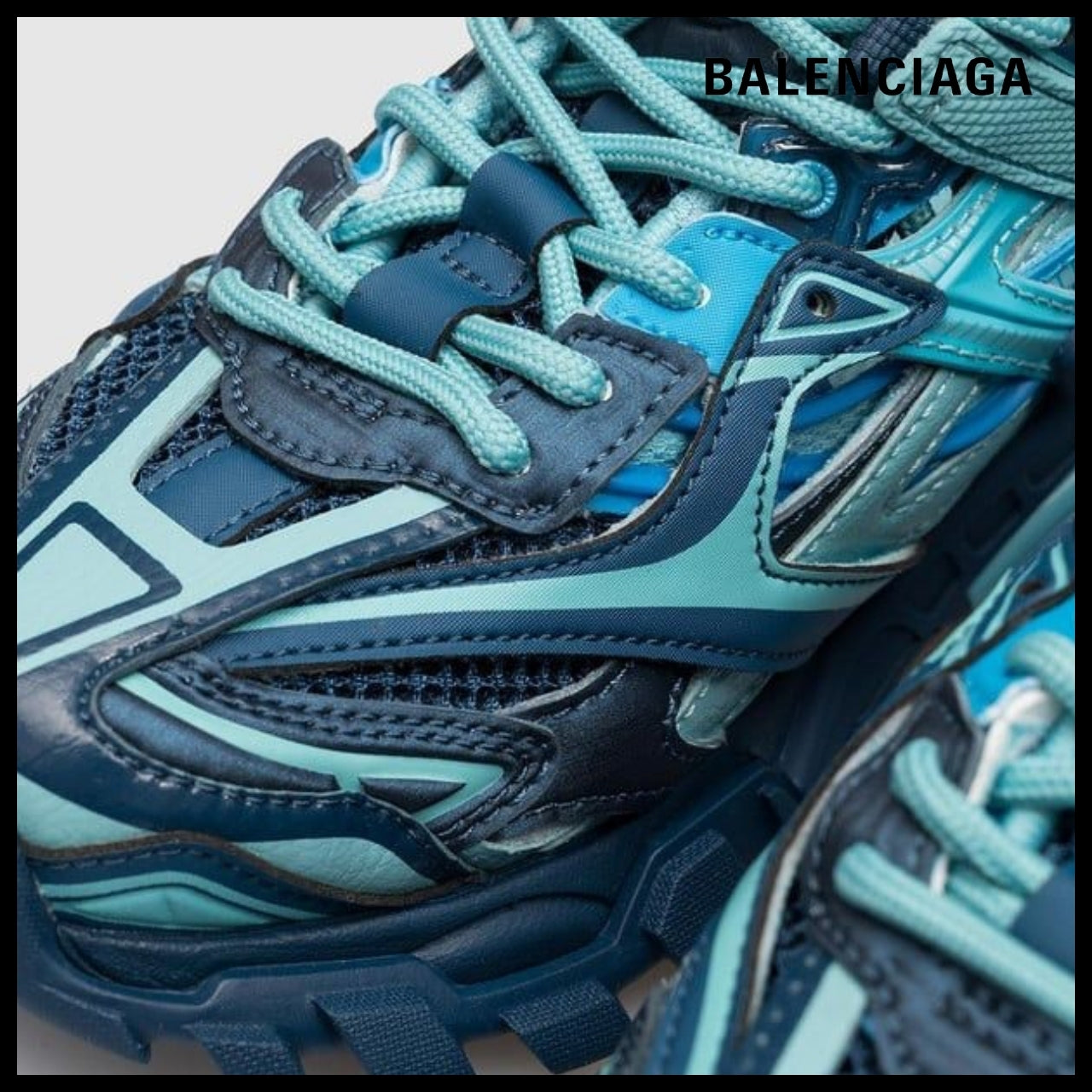 【BALENCIAGA】Track.2 Kids Multicolor Rub NW Blue Mix