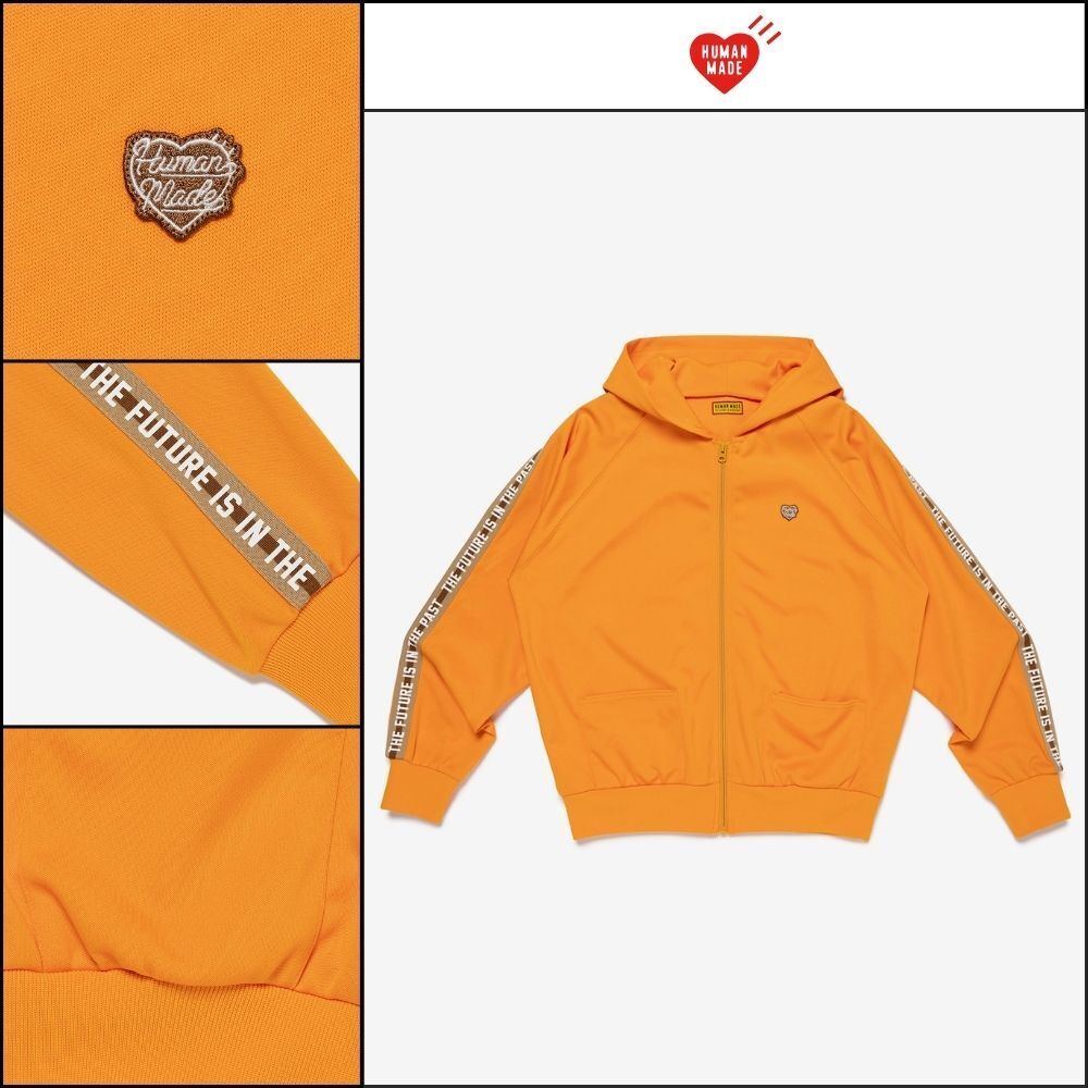 【HUMAN MADE】Zip-Up Hoodie Orange