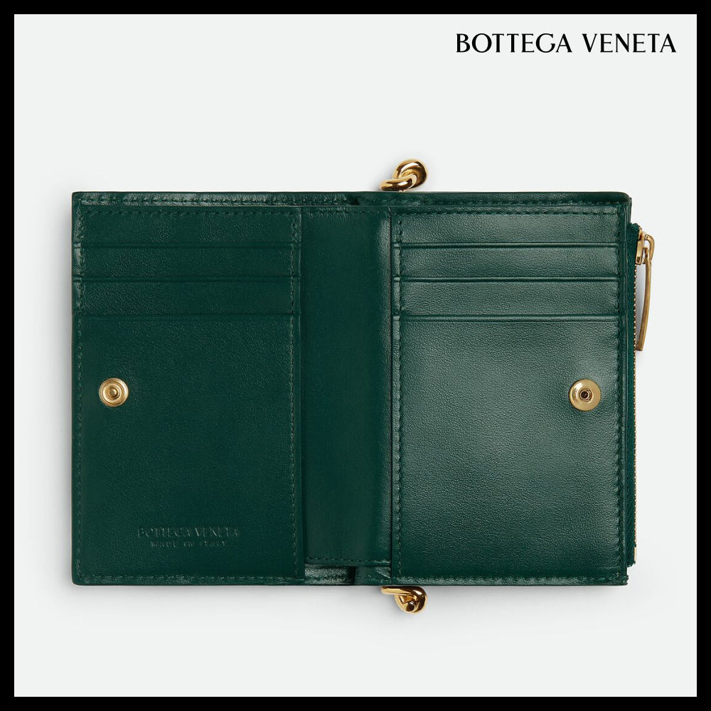 【韓国百貨店 BOTTEGA VENETA】Small Solstice Bi-Fold Wallet