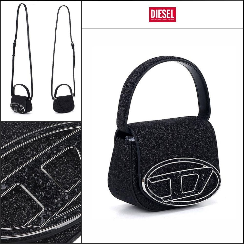 【DIESEL】1DR XS Glitter Mini Tote Bag
