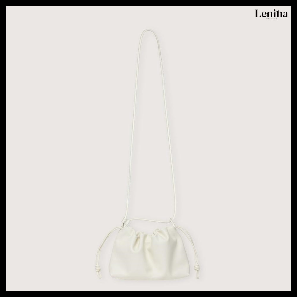 【LENINA】Floria Shoulder Cross Bag White