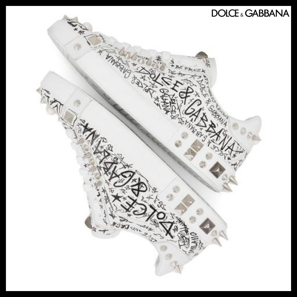 【Dolce & Gabbana】CALFSKIN NAPPA PORTOFINO SNEAKERS