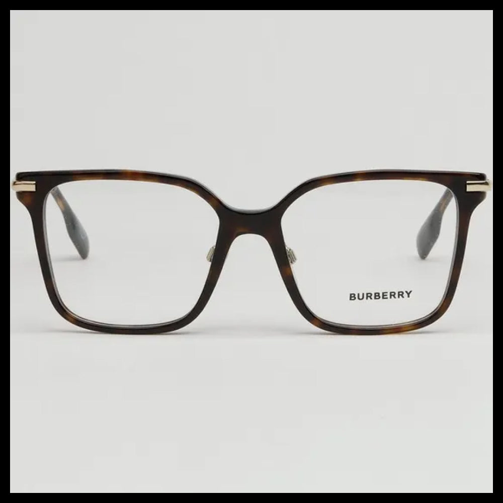 【Burberry】Square Dark Lightweight Horn-Rimmed Eyeglasses