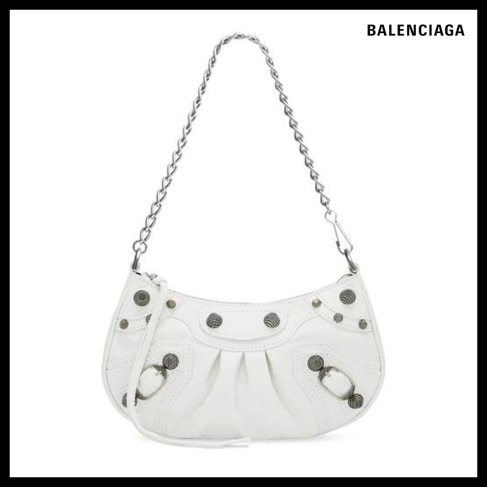 【BALENCIAGA】Le Cagole mini chabag white Arena lambskin