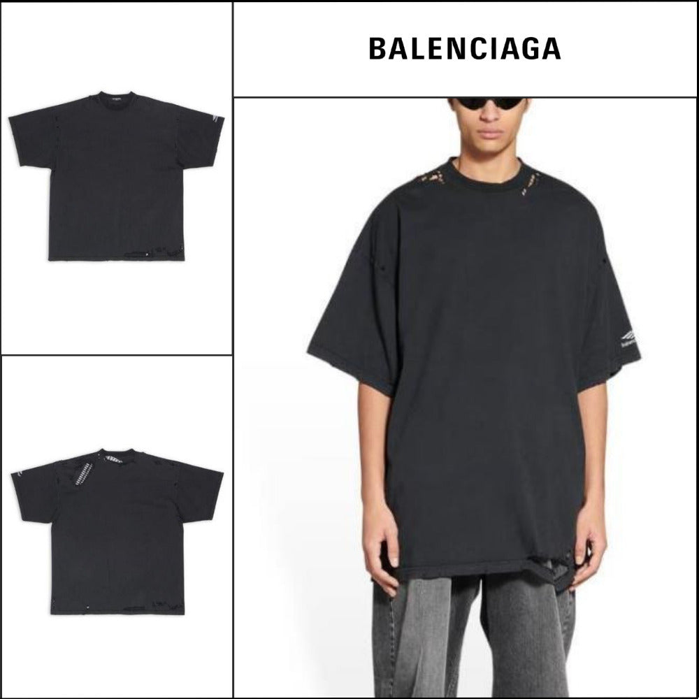 【BALENCIAGA】3B Sports Icon Repaired T-Shirt Oversized