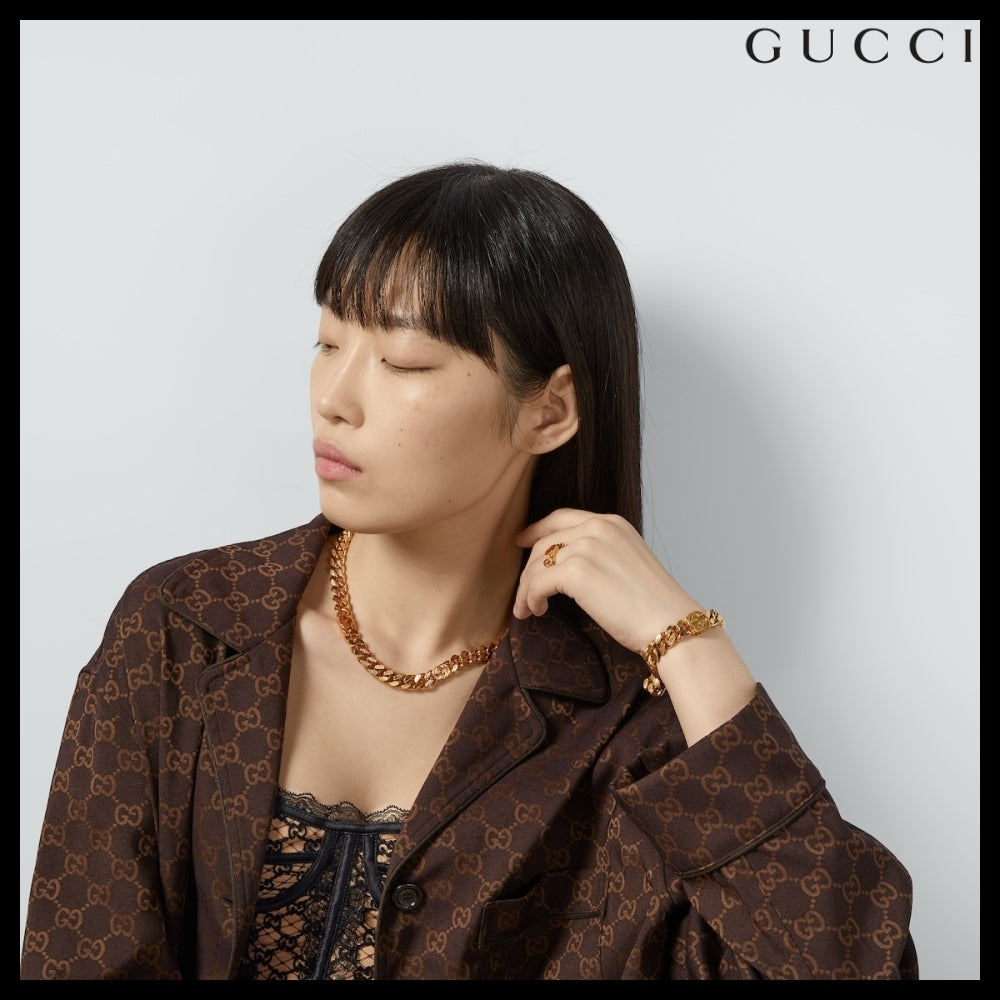 【GUCCI】Interlocking Necklace (2 Colors)