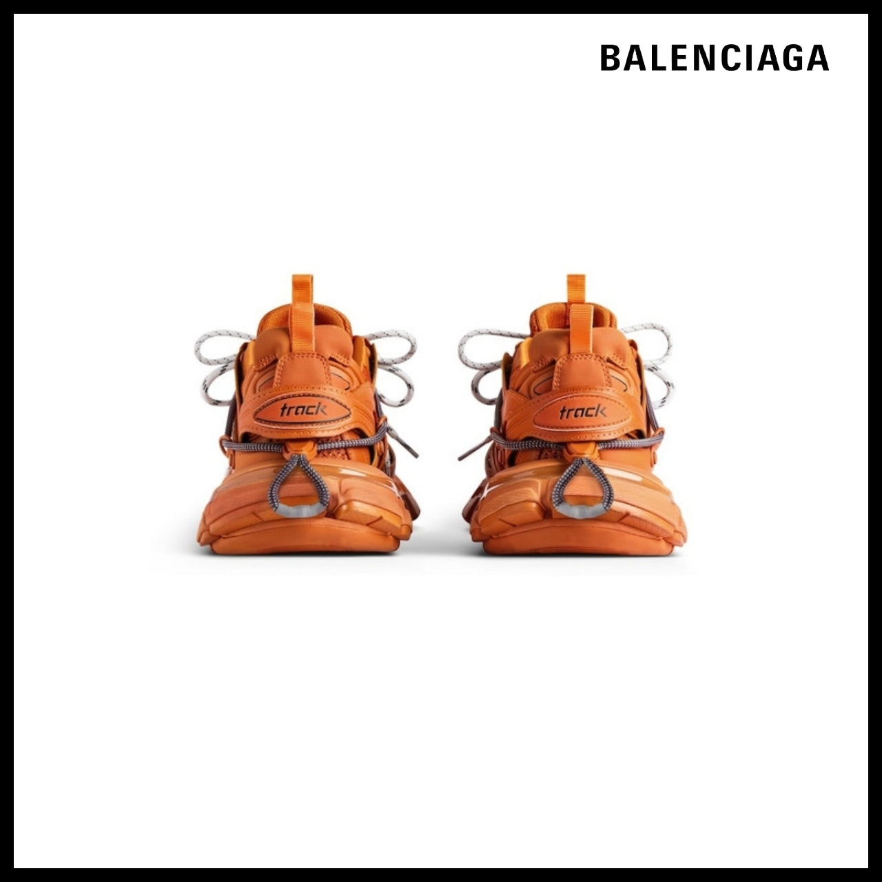 【BALENCIAGA】Men’s Track Trail Laces Sneaker in OrangeGrey