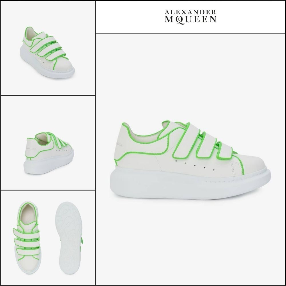 【Alexander Mcqueen】Oversized Triple Strap Sneaker White Ac