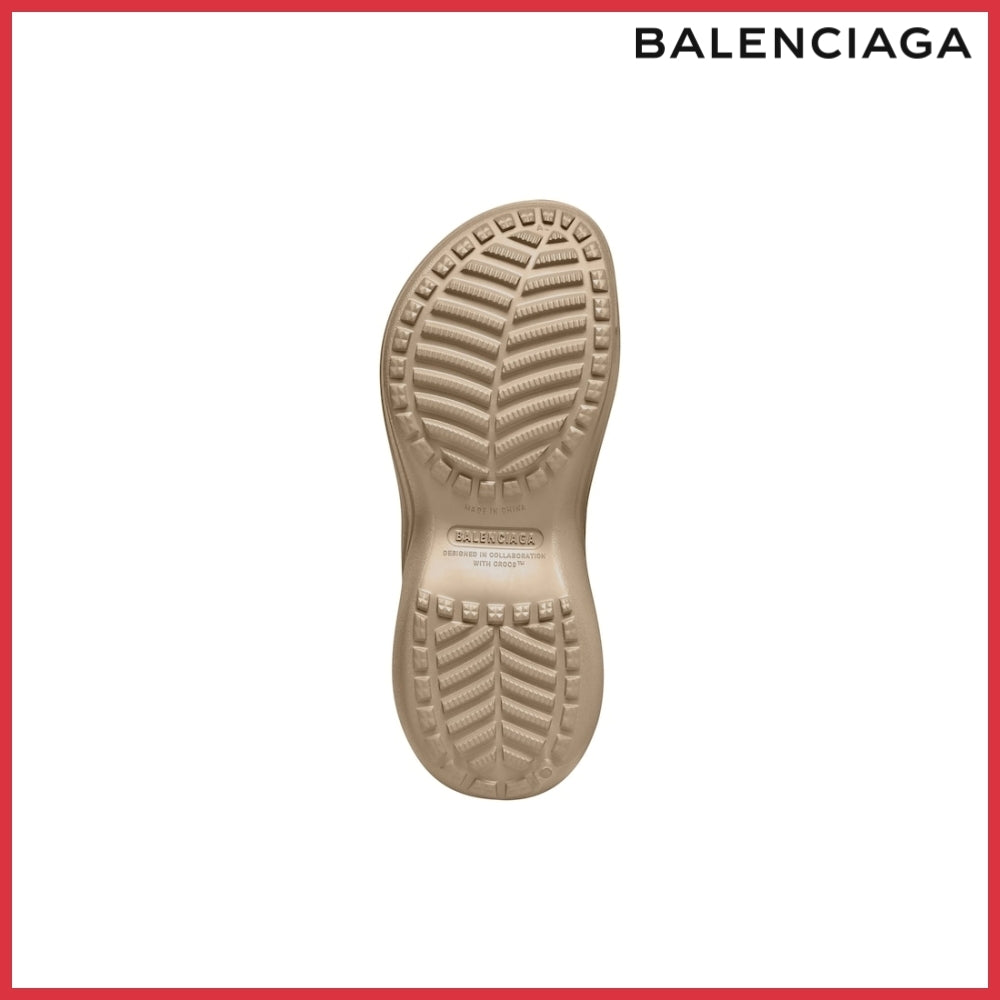 【Balenciaga】Pool Crocs Slide Sandal Beige