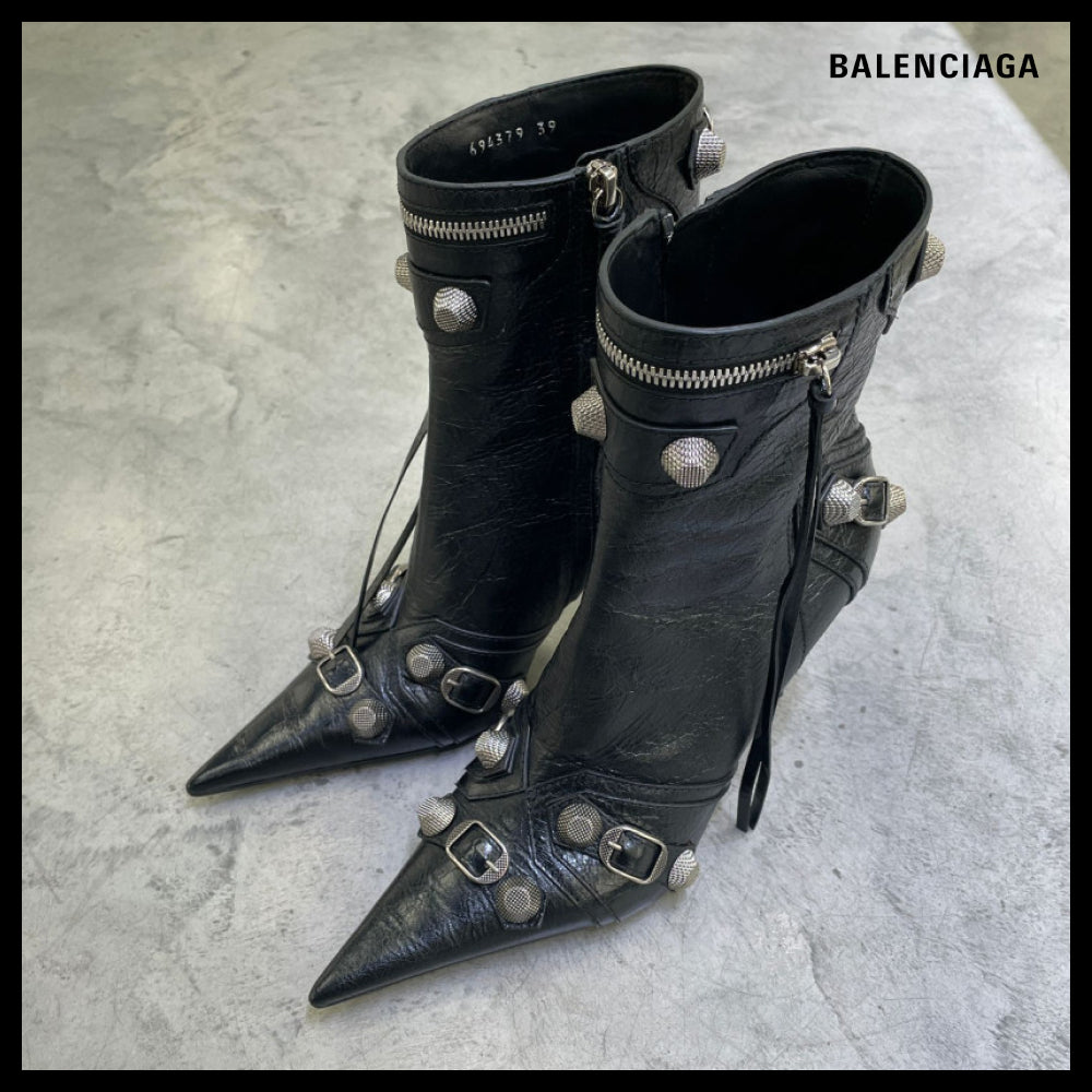 【BALENCIAGA】Cagole Arena Ankle Boots Black