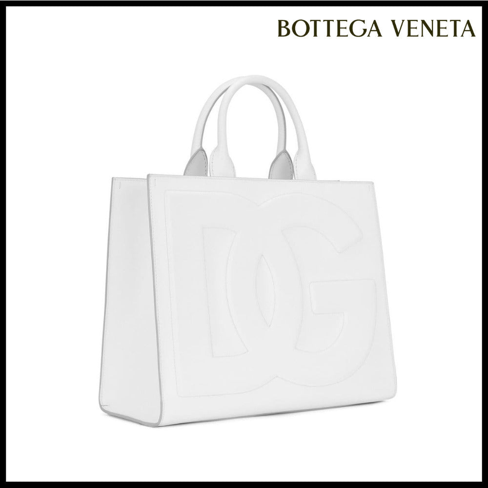 【Dolce & Gabbana】White Handbag in Smooth Leather