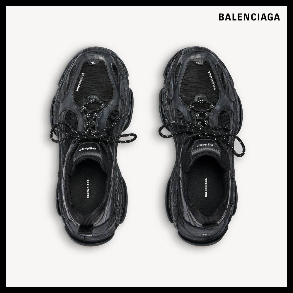 【BALENCIAGA】Triple S2 Sneakers Black Dark Grey