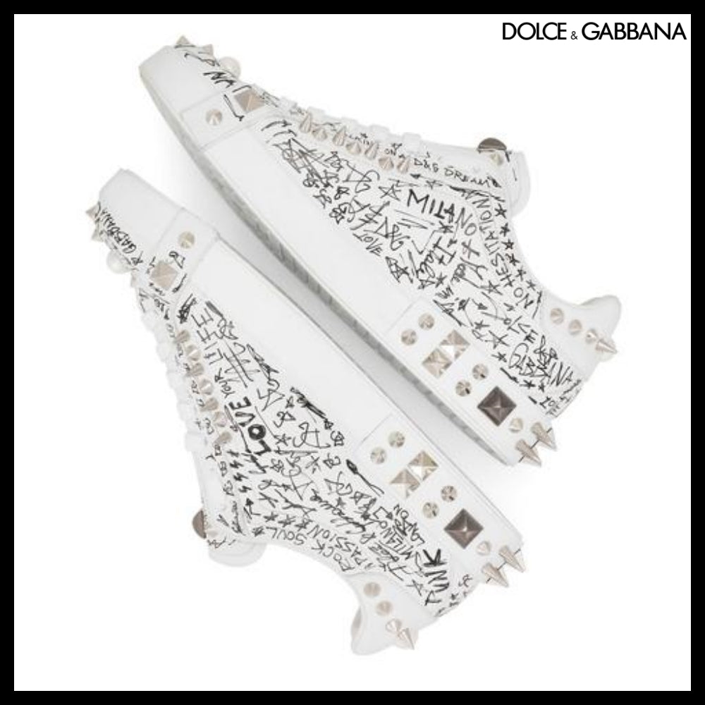 【Dolce & Gabbana】CALFSKIN NAPPA PORTOFINO SNEAKERS