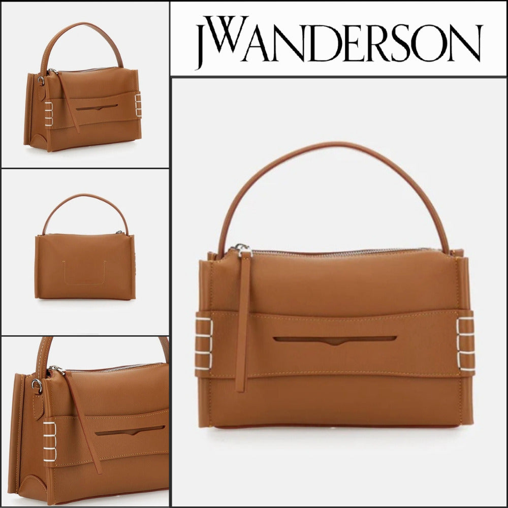 【JW ANDERSON】Brown Tote Bag structured tote