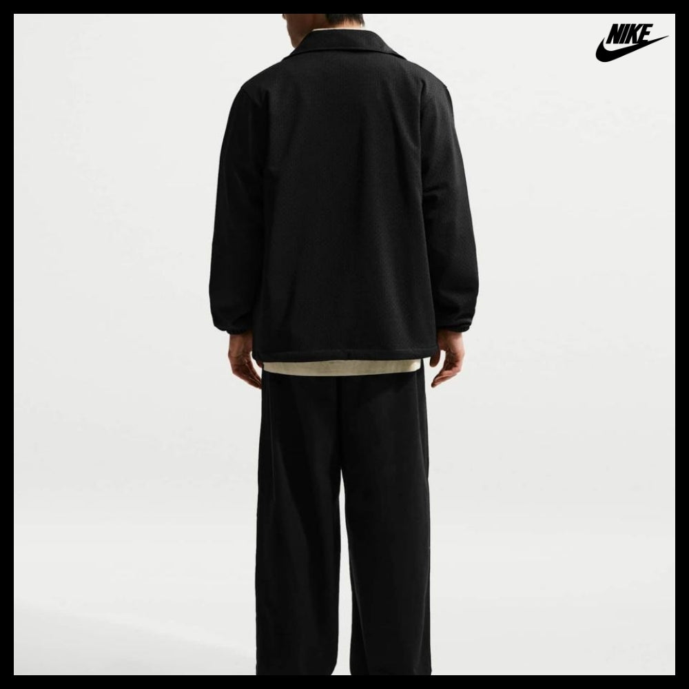 【Nike】SPORTSWEAR CLUB COACH JACKET BLACK SAFFRON QUARTZ