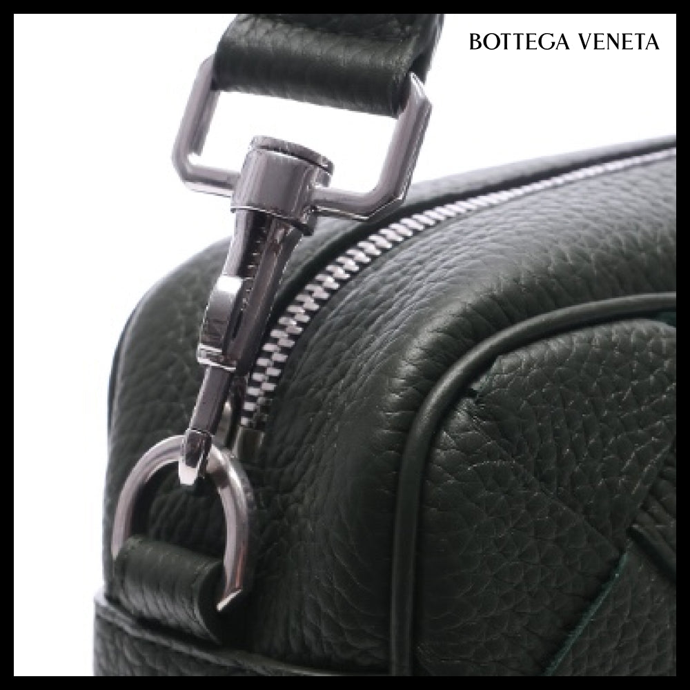 【BOTTEGA VENETA】Men's Intrecciato Medium Crossbody Bag