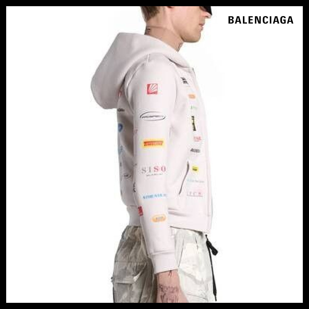 ★Balenciagaアウトレットセール★English Zip-Up Hoodie