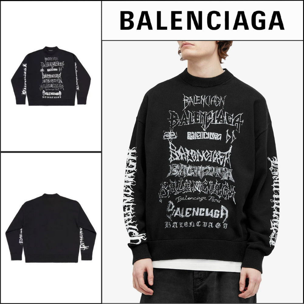 【BALENCIAGA】DIY Metal Sweater Black