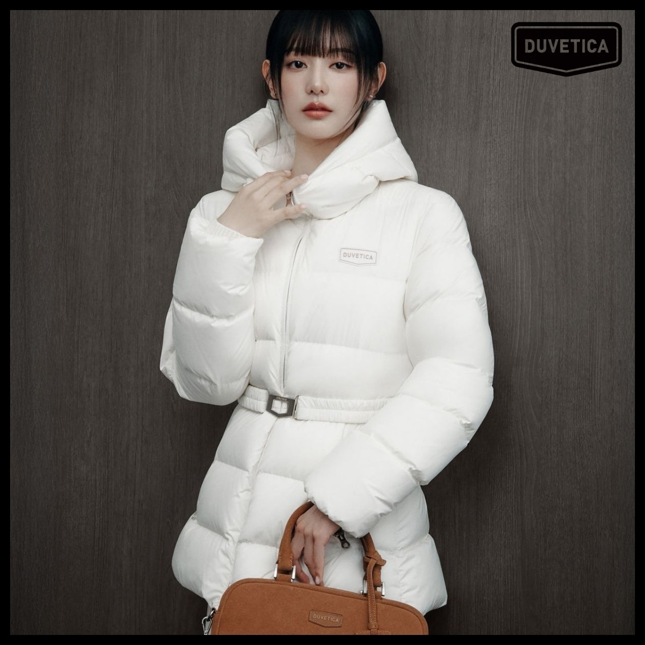【DUVETICA】Maratea Mid - Cream Womens Down Jacket