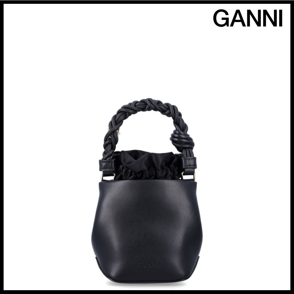 【GANNI】Black Canvas Tote