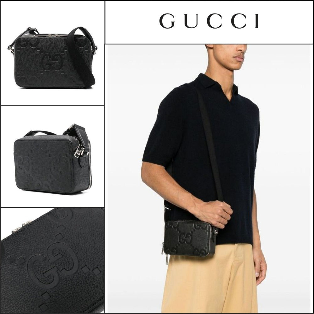【GUCCI】ジャンボ GG カーフスキン ミニ クロスボディ バッグ