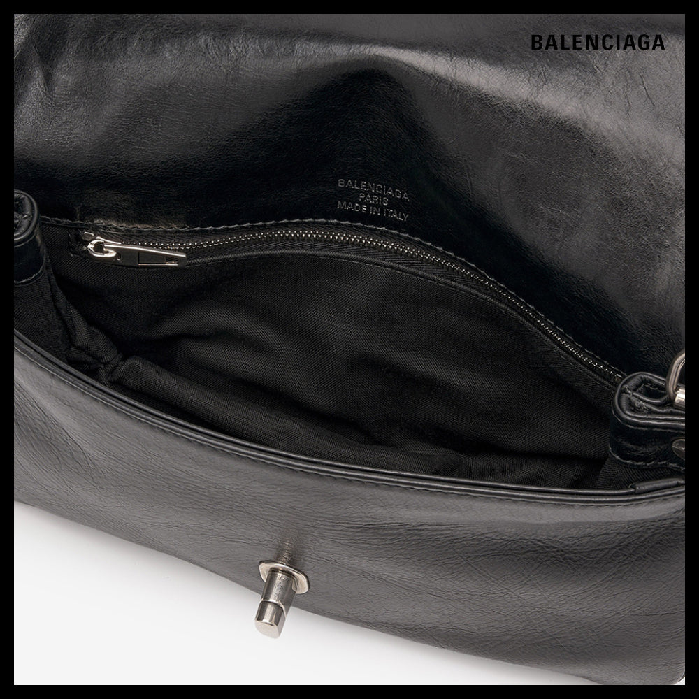 【BALENCIAGA】BB Soft Small Flap Shoulder Bag Black