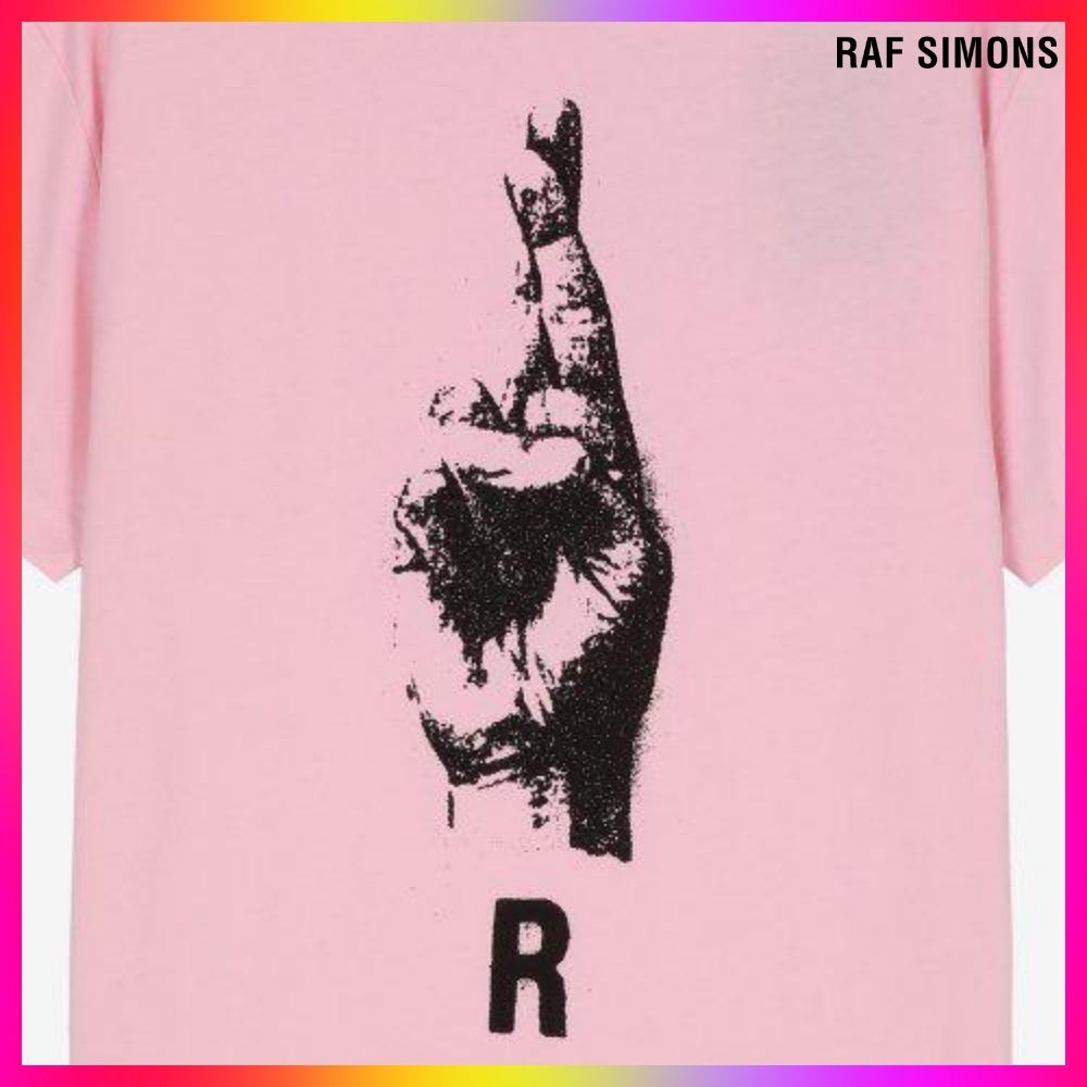【RAF SIMONS】Hand Sign Short Sleeve T-Shirt 2 Colors