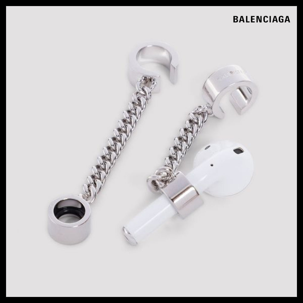 ★BALENCIAGAアウトレット セール ★Bluetooth Ear Cuffs Silver