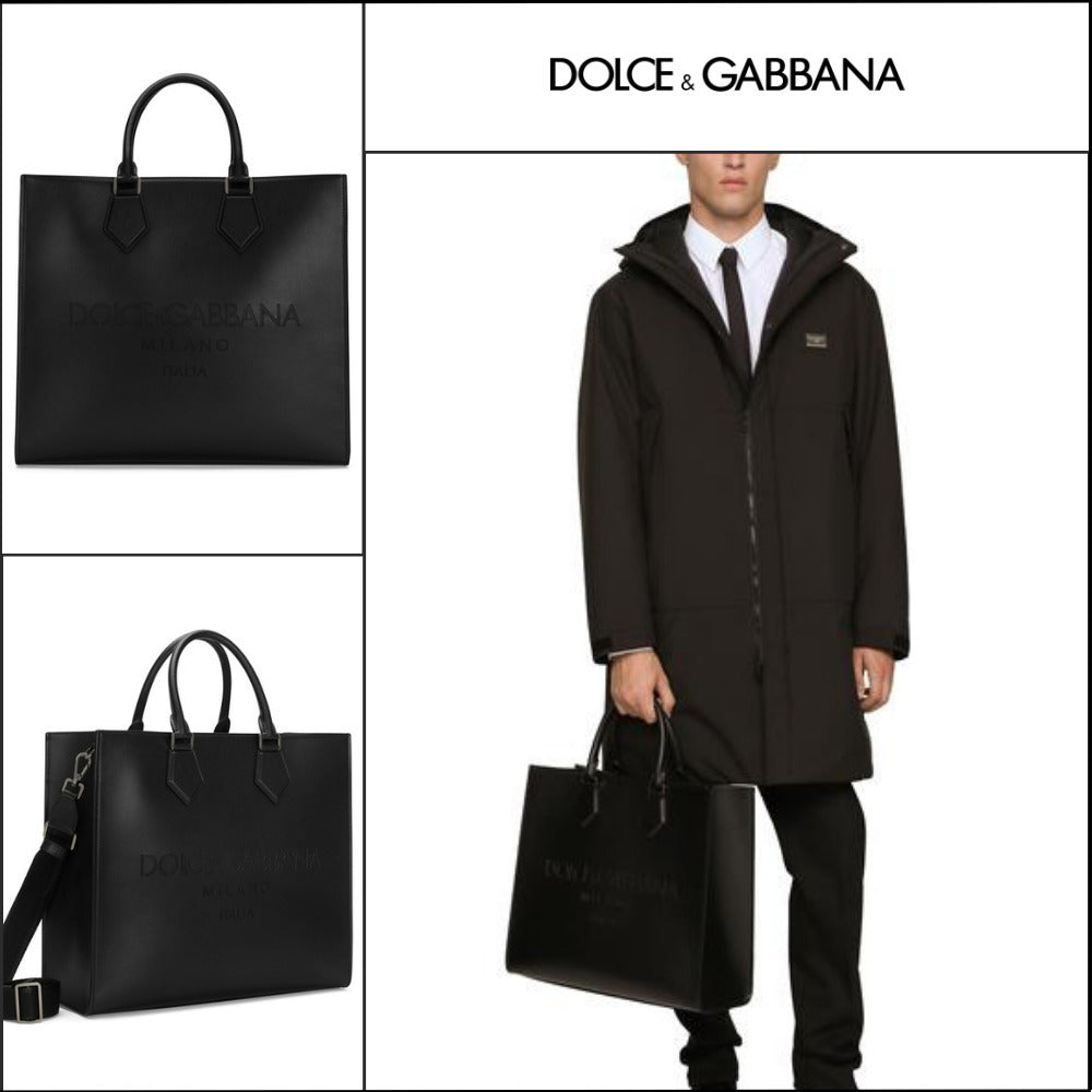 【Dolce&Gabbana】LARGE CALFSKIN SHOPPER LOGO