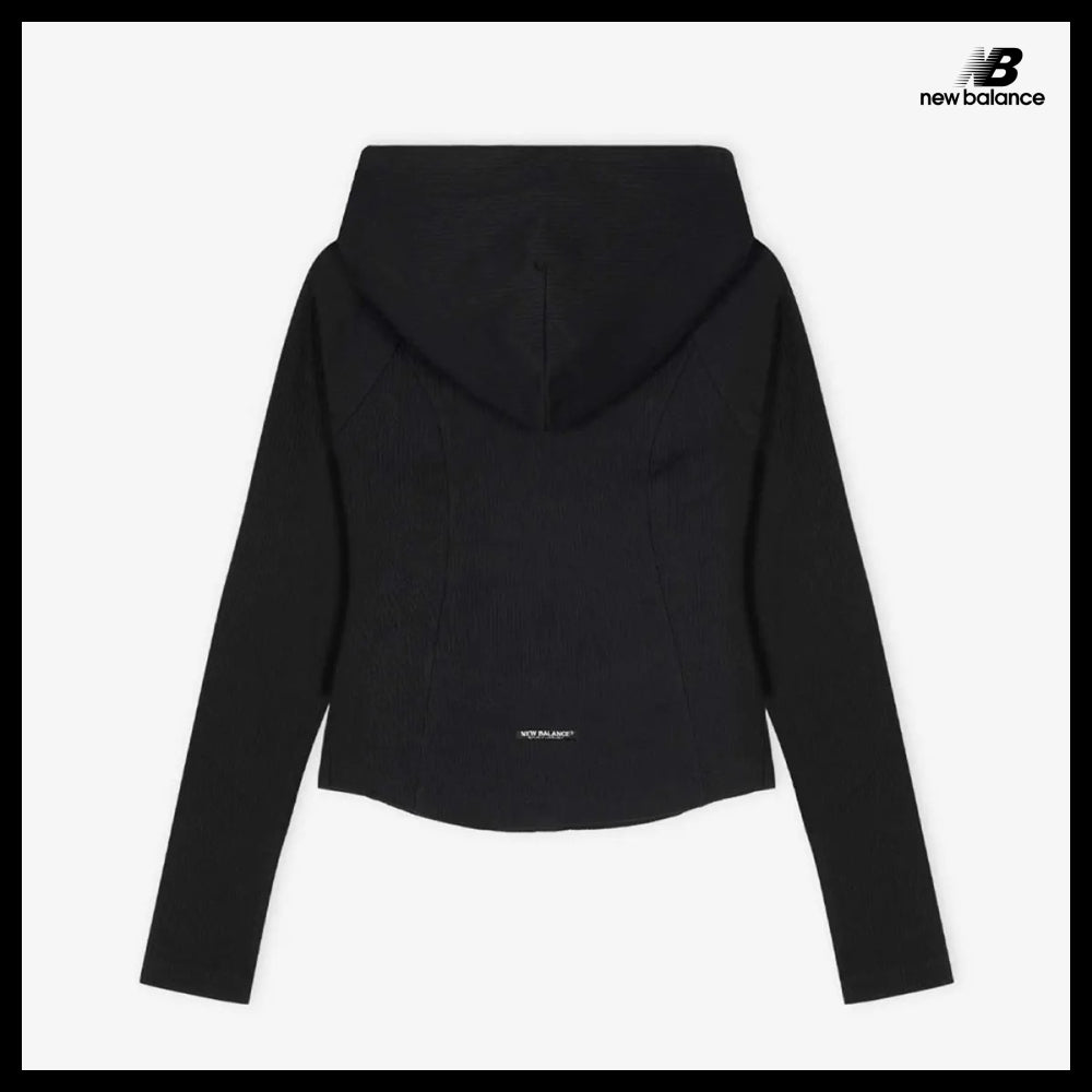 【New Balance】Women's Soft Fresh Ribbed Hooded Two Way Zip