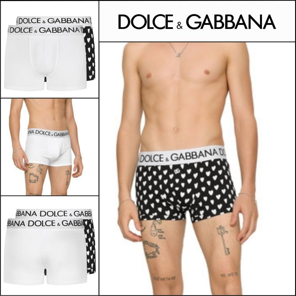 【Dolce & Gabbana】TWO-PACK PLAIN & PATTERN STRETCH COTTON