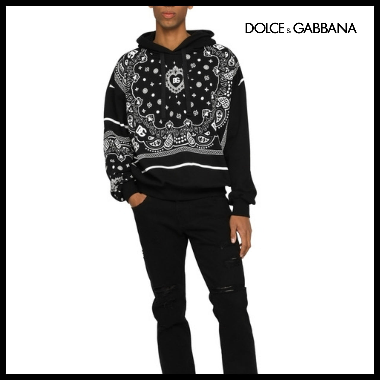 【Dolce & Gabbana】SWEATSHIRT BLACK 0000