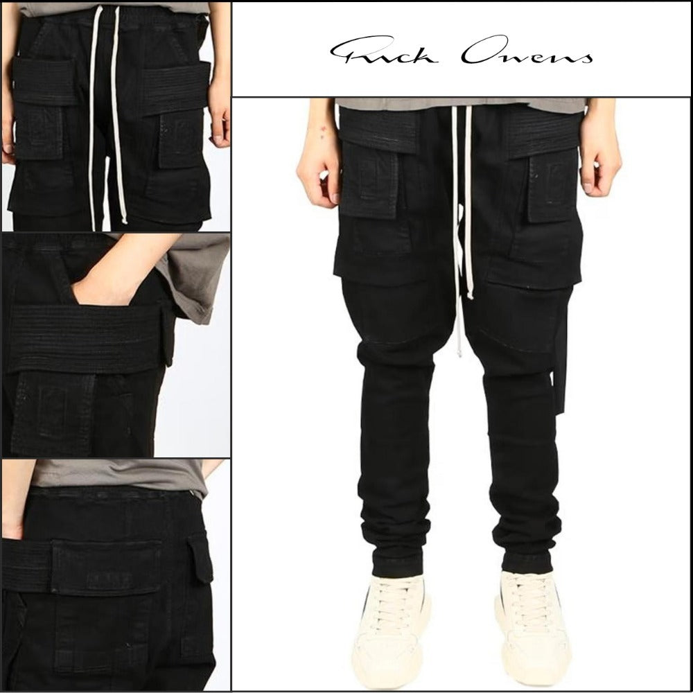 【RICK OWENS】Darkshadow Cargo Pants Black