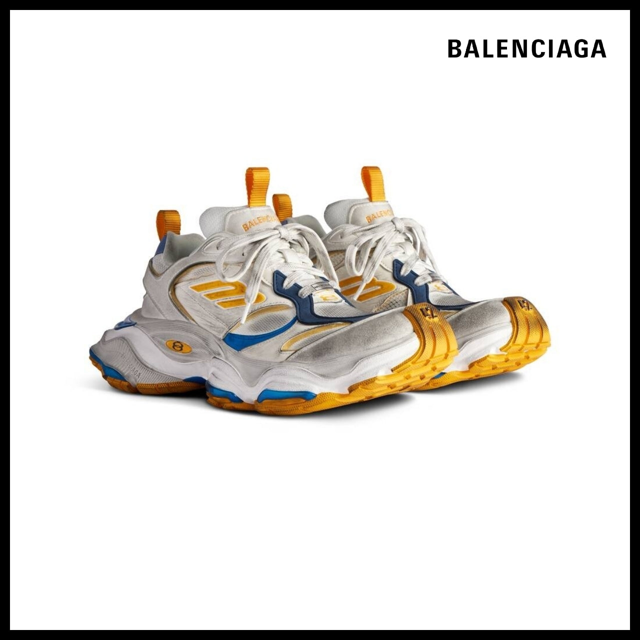 【BALENCIAGA】Cargo Reduced Suede Mesh Sneaker