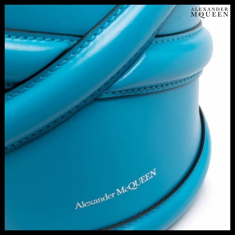 【Alexander Mcqueen】Small Curve Bag Blue
