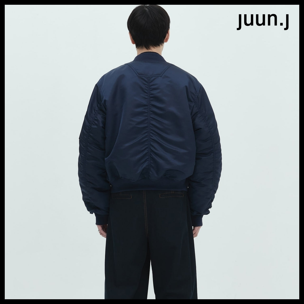 【JUUN.J】Regular Fit Light MA-1 Jumper Navy