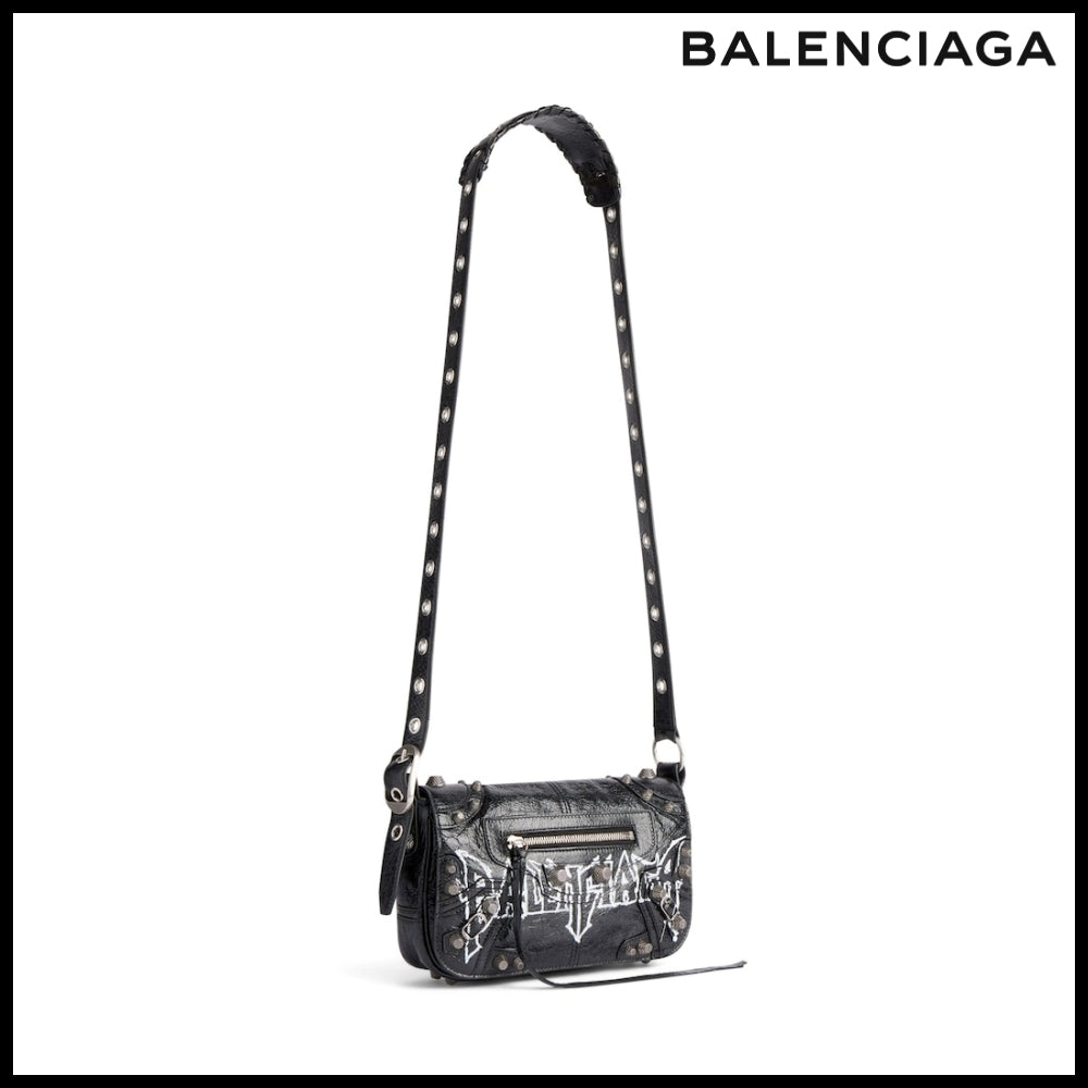 【BALENCIAGA】Le Cagole XS Flap Bag printed Arena lambskin
