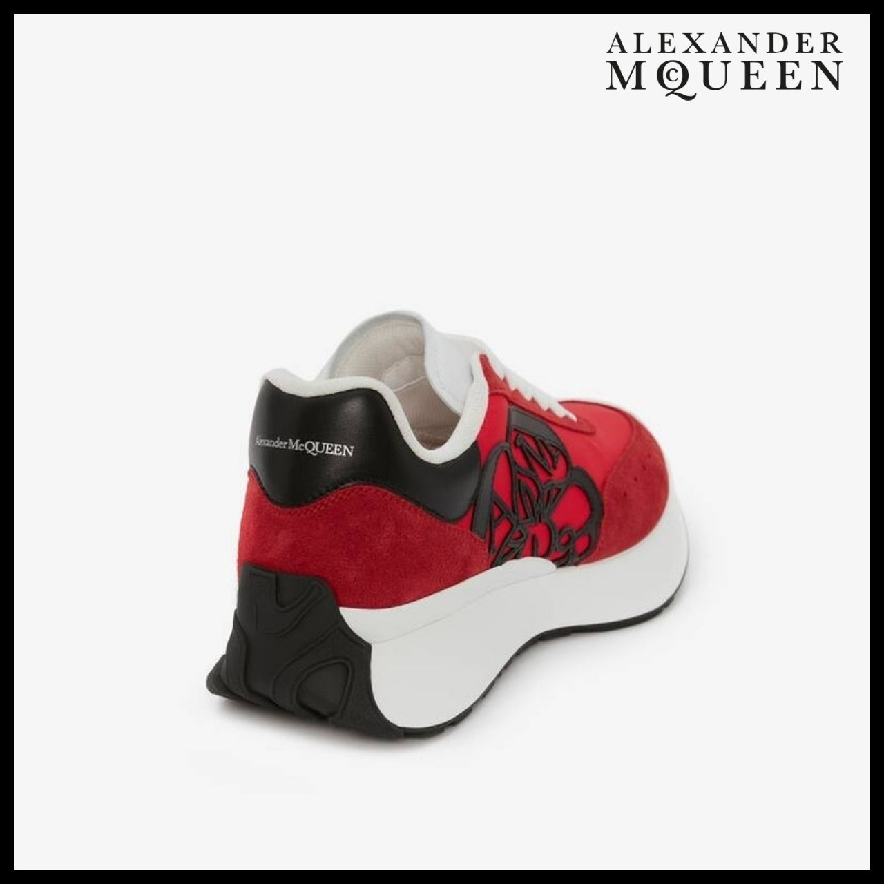 【Alexander Mcqueen】Sprint Runner Lust Red