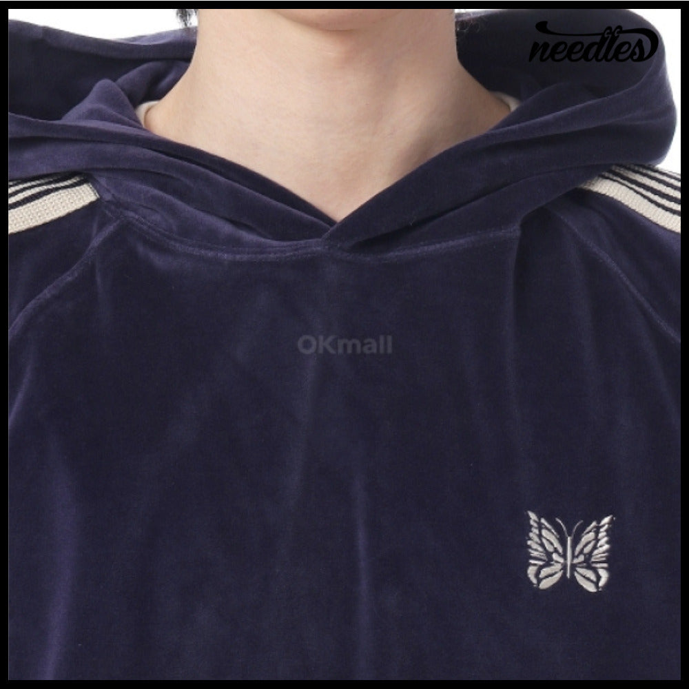 【NEEDLES】 Track Hoody CPE Velour Navy