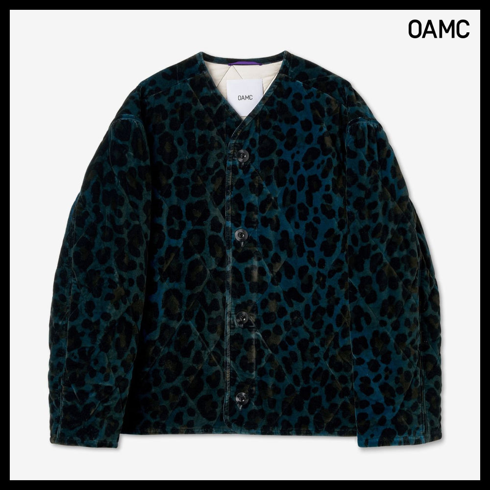 ◆OAMC◆ コンバット ライナー レオパード ボタンジャケット