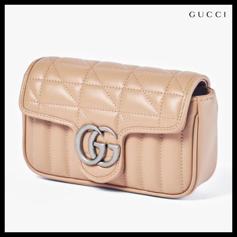 【GUCCI】Matelasse Marmont GG Super Mini Chain Bag shoulder