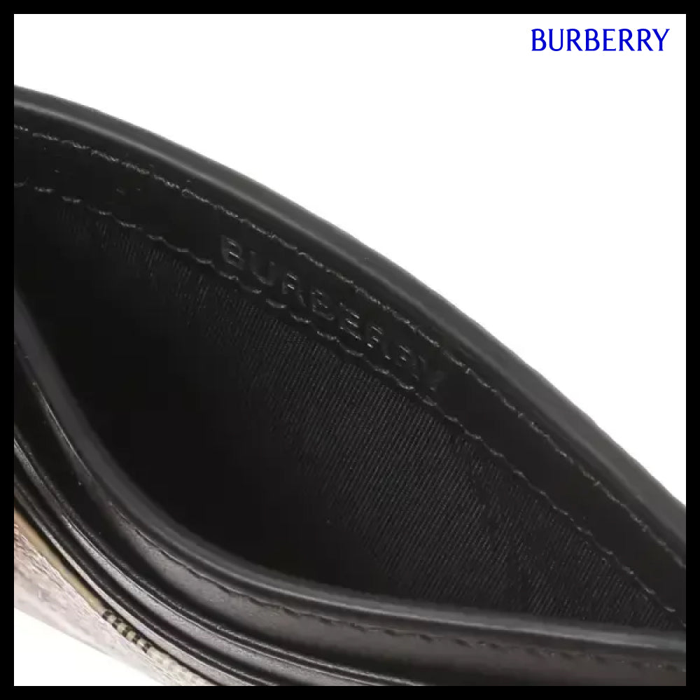 【Burberry】Check Money Clip Card Case