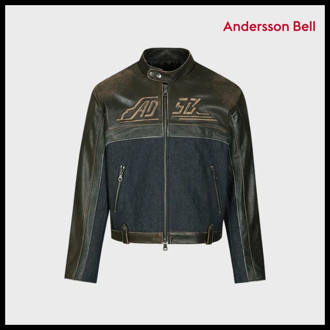 【ANDERSSON BELL】Racing Leather Jacket (2 Colors)